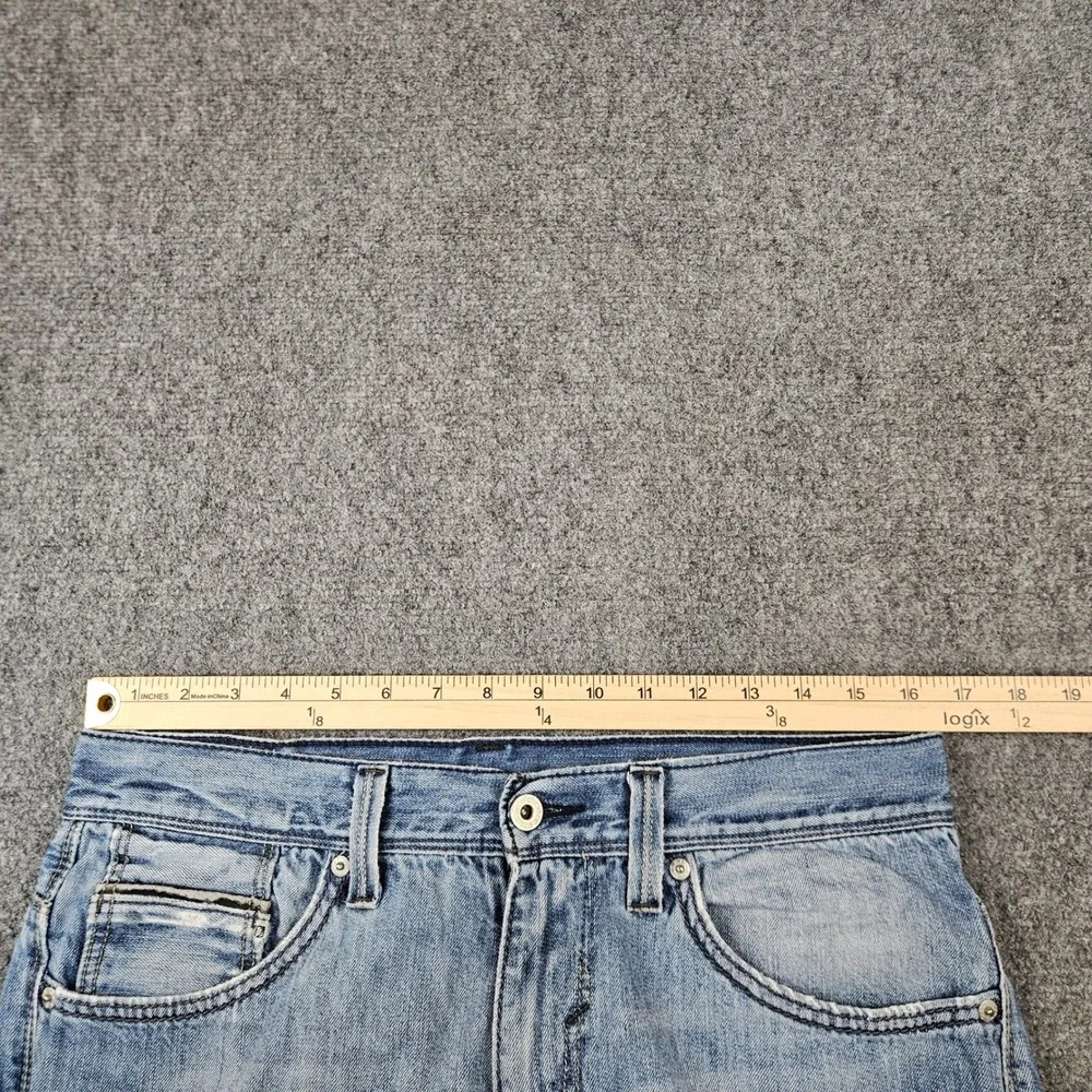 Levi's 527 Jeans Mens 30x30 Bootcut Flap Pocket Thick Leather Patch Light Wash